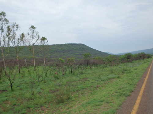Hills ahead, steady climbing.